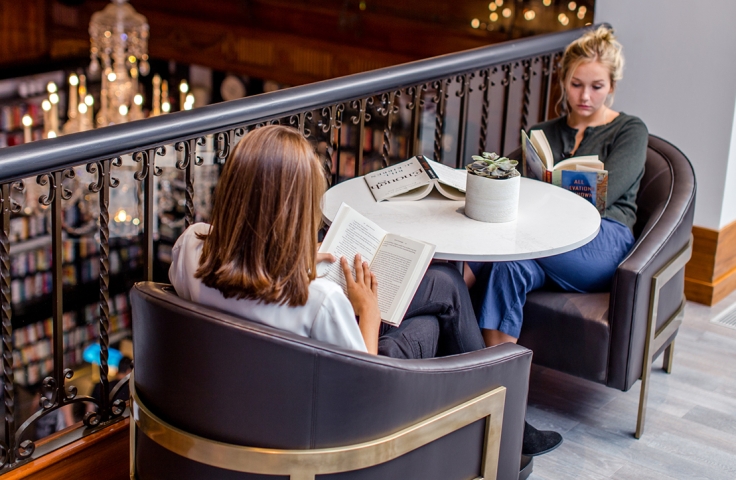 Two Ladies Reading Books