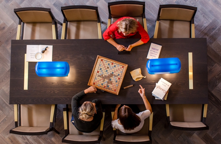 Ladies Playing Scrabble