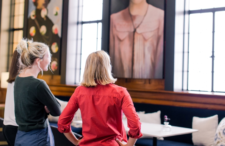 Ladies Looking at the Painting
