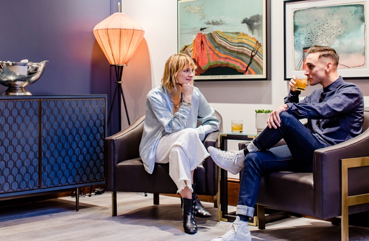 Romantic Couple Staring Each Other